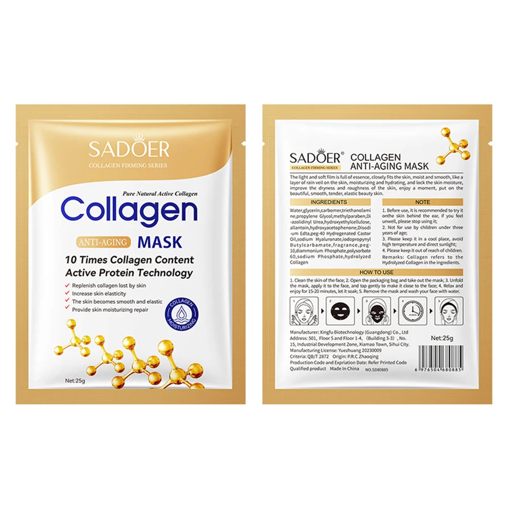 1/5/10/20pcs Collagen Face Mask