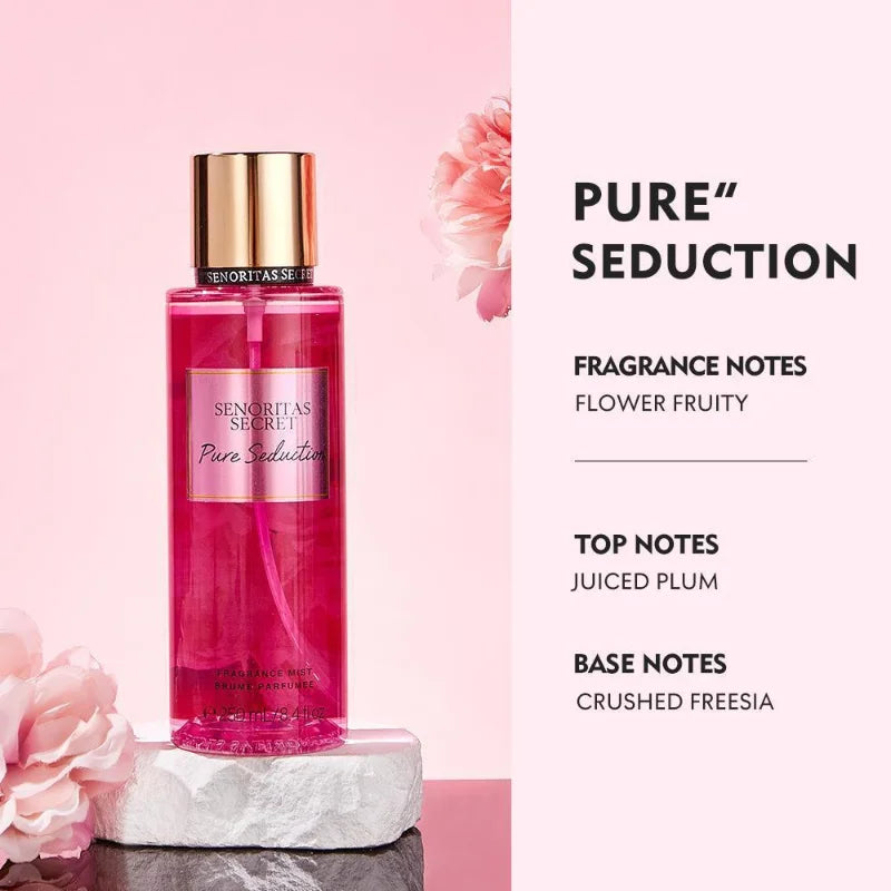Women's Charm Secret Perfume Lasting Fresh Vitality Confident Body Perfume Spray Victoria Fruity Pheromone Eau De Toilette 250ml
